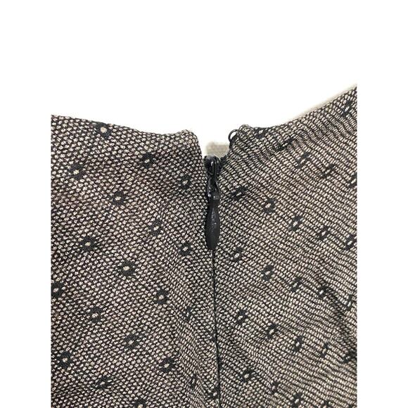 Loft Sleeveless Shift Mini Dress 2 Color Block Pleated Elegant Career Cocktail - Picture 6 of 8